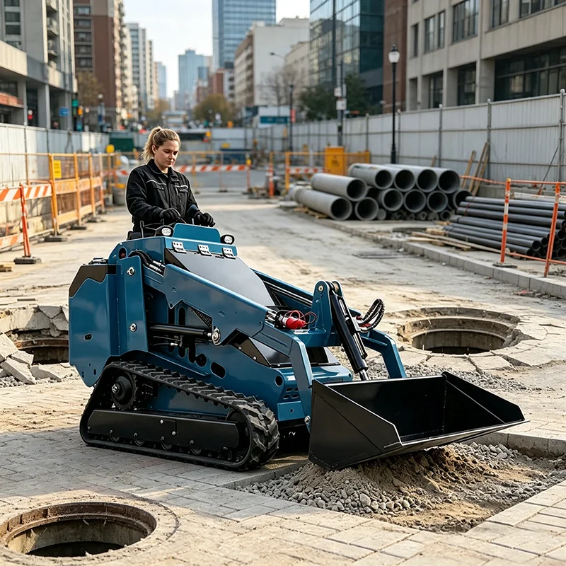 Compact Track Loader Diesel Skid Steer Loader Quick Attach for Digging Loading and Landscaping Operations