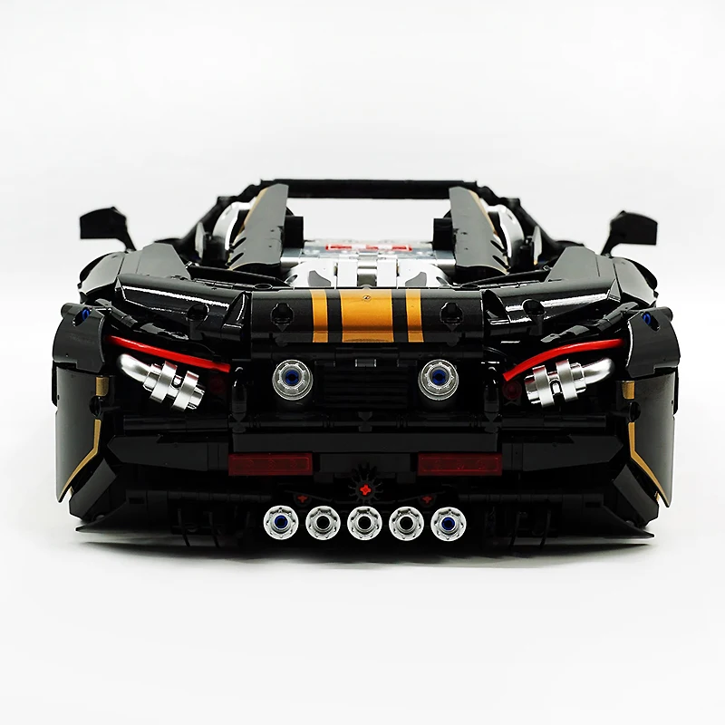 Bloque de lujo de alta tecnología, potencia de velocidad 720S, modelo de carreras genial 10625, montaje de bloques de construcción de cola de coche, juguete DIY, regalos de Navidad para chico