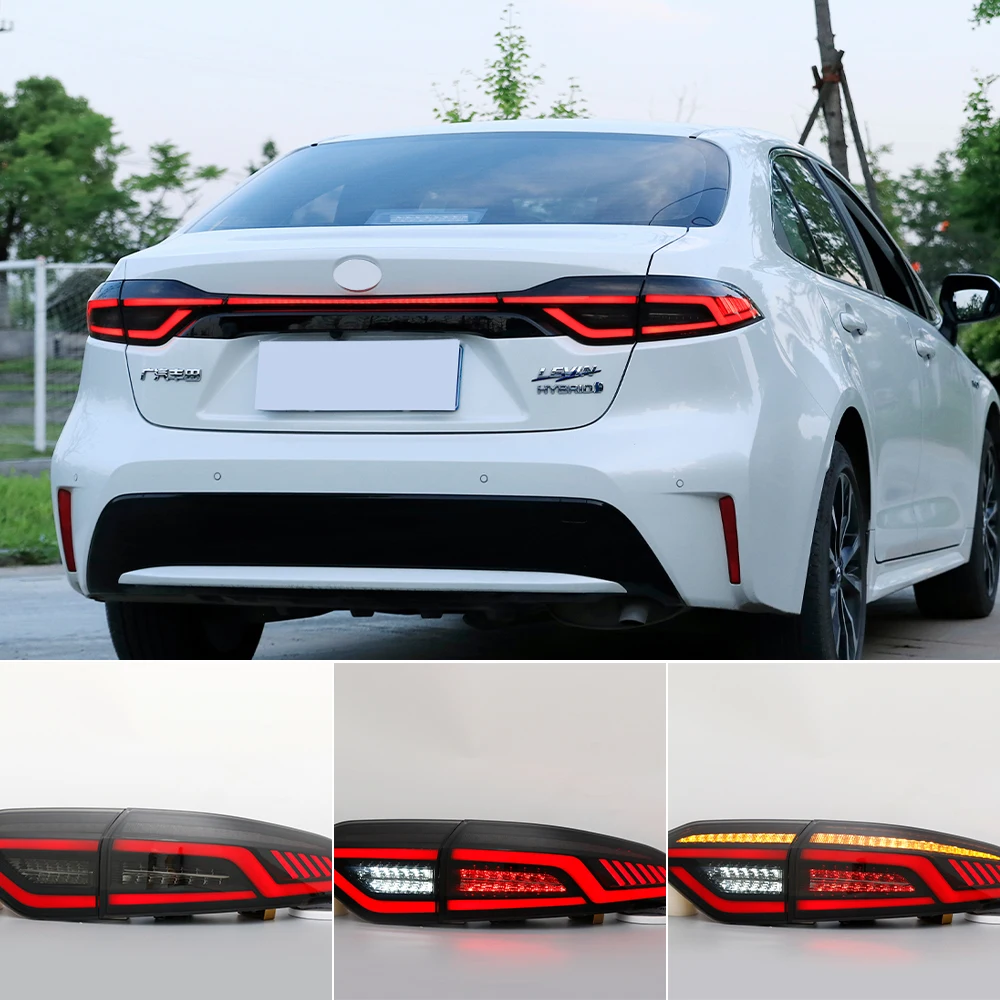 Car LED Tail Light Tail Light For Corolla L/LE/XLE US 2019 2020 Rear Running Lamp + Brake + Reverse + Dynamic Turn Signal