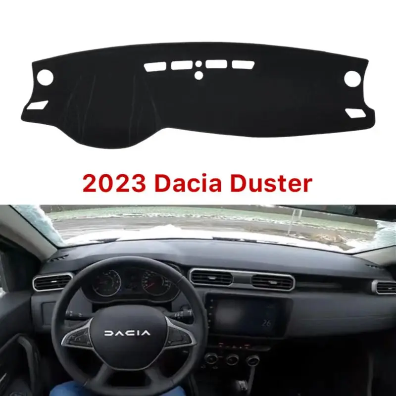 Car Interior Decoration Dashboard Cover Carpet Cape For RENAULT DUSTER  DACIA DUSTER  2023+ Sun Shade Pad Carpet Mat