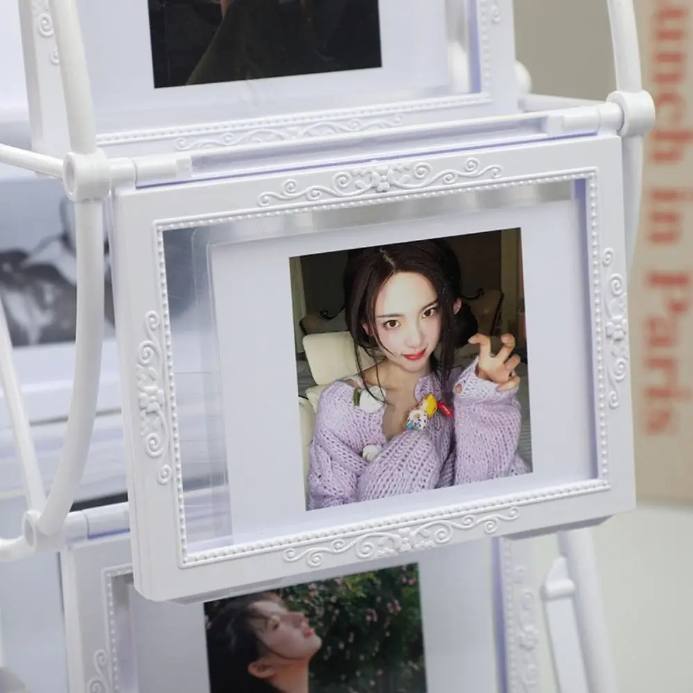 5 inch Lightweight Rotating Windmill Photo Frame Unique Design Simple Ferris Wheel Photo Holder Stable DIY Picture Frame