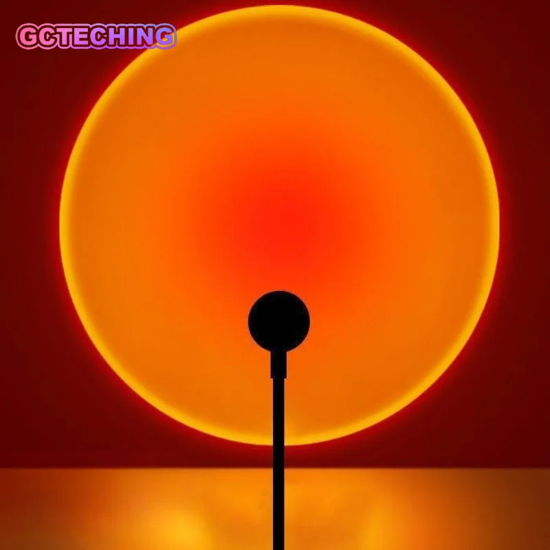 USB Sunset Lamp, Warm Ambiance Light Projector with Romantic Glow, Aesthetic Mood Lighting for Bedroom Living Room Home Decor