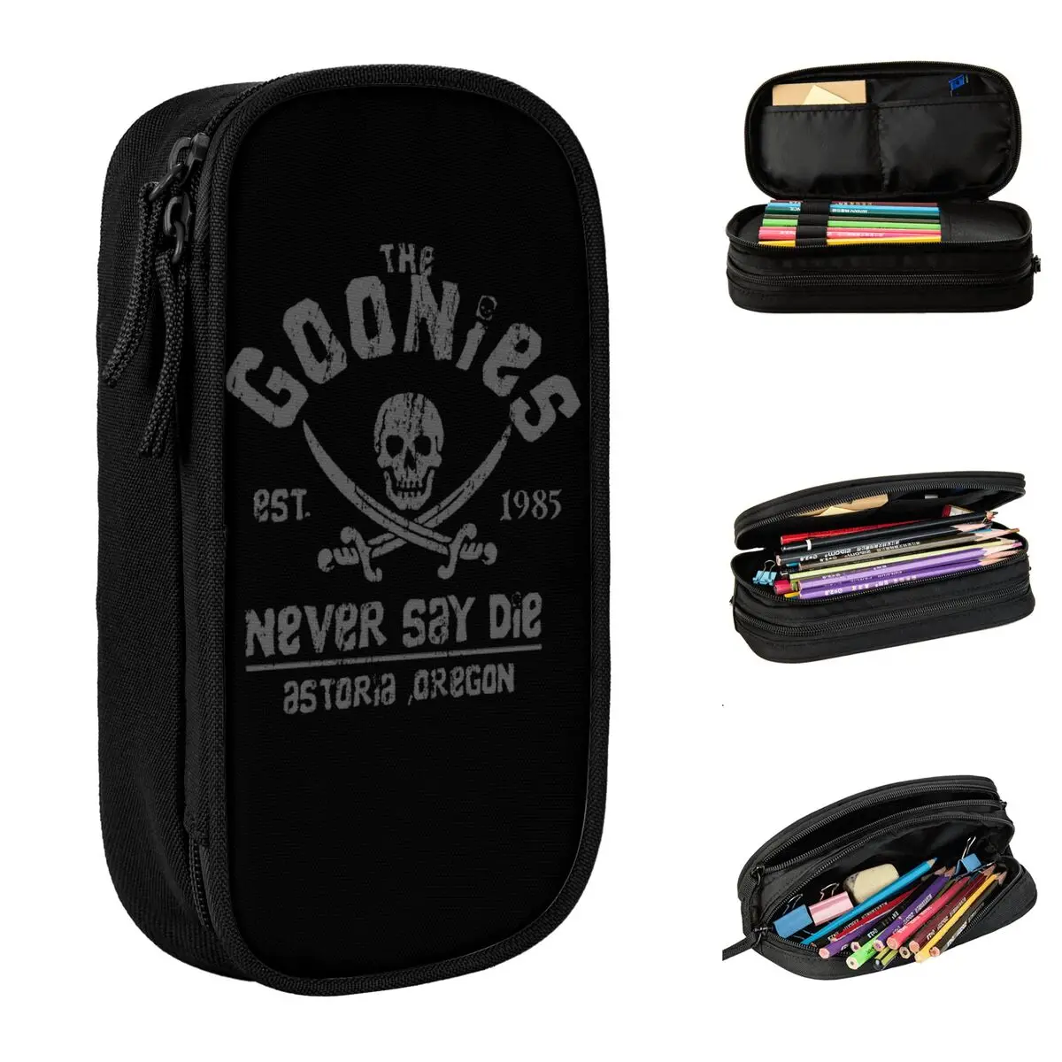 The Goonies Never Say Die Movie Pencil Cases Fashion Pen Holder Bags Girls Boys Big Capacity Office Gift Pencilcases