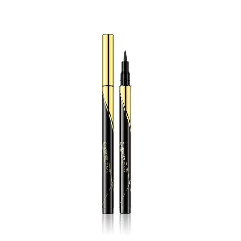 Wodoodporny matowy szybkoschnący bez barwienia Halo Eyeliner naturalne narzędzia czarny cienkopis Eyeliner do makijażu płynny długi ołówek brązowy La C6P9