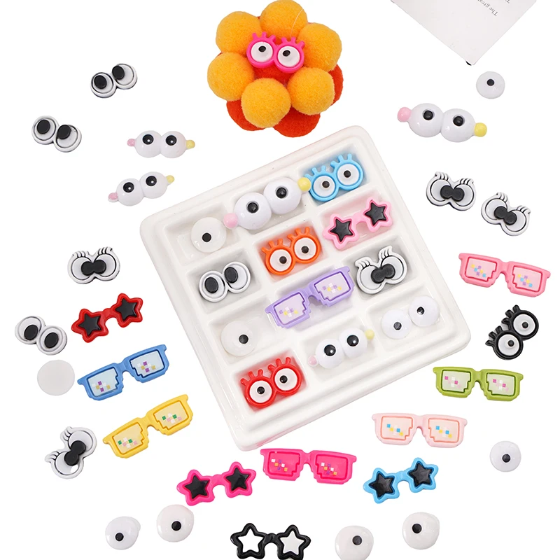 5/20Pcs Acrylic/Resin Mix Doll Eyes DIY Dolls Stuffed Toys Eye Puppet Dinosaur Eyes Not Self-adhesive Plush Doll Accessories