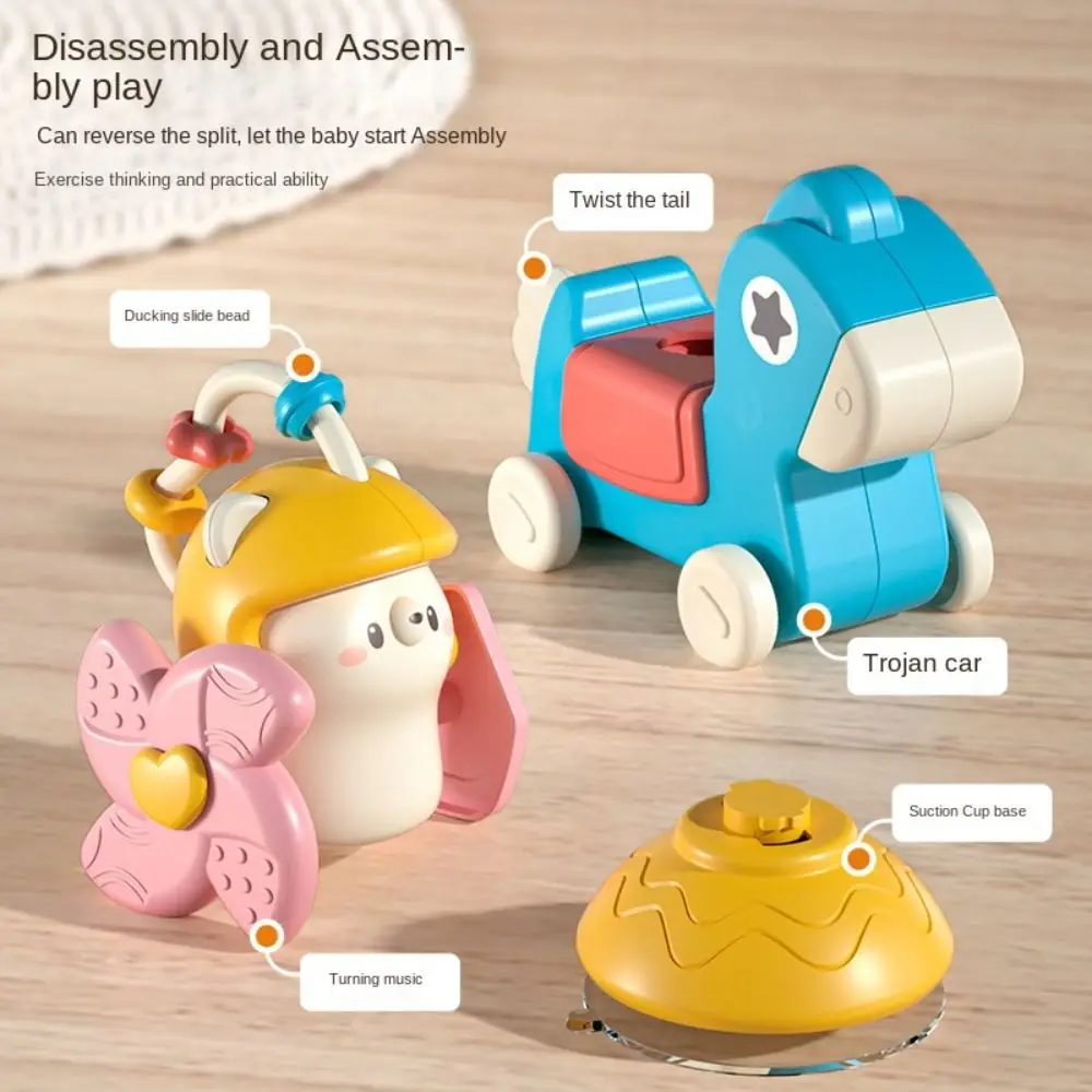 With Suction Cups Carousel Suction Cup Toy Educational Fixed High Chair Carousel Toy Learning Gift Creative Newborn