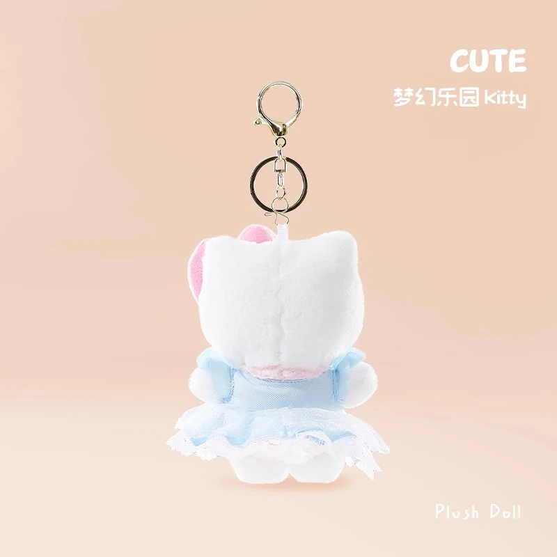 Oryginalny breloczek Sanrio Hello Kitty, uroczy dziewczęcy brelok do kluczy, zawieszka do torby szkolnej, pluszowe zabawki dla dzieci, breloczek pluszowy, prezent urodzinowy, prezent na Boże Narodzenie