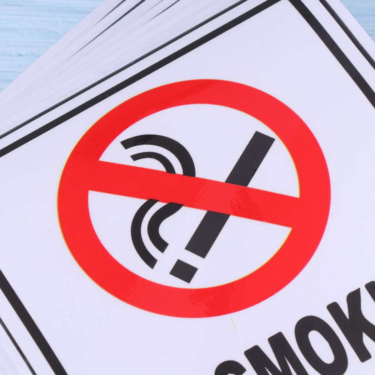 

10Pcs No Smoking Stickers 14x14cm Creative Durable Waterproof Car Auto Warning Decal Bumper Sticker No Smoking Sticker