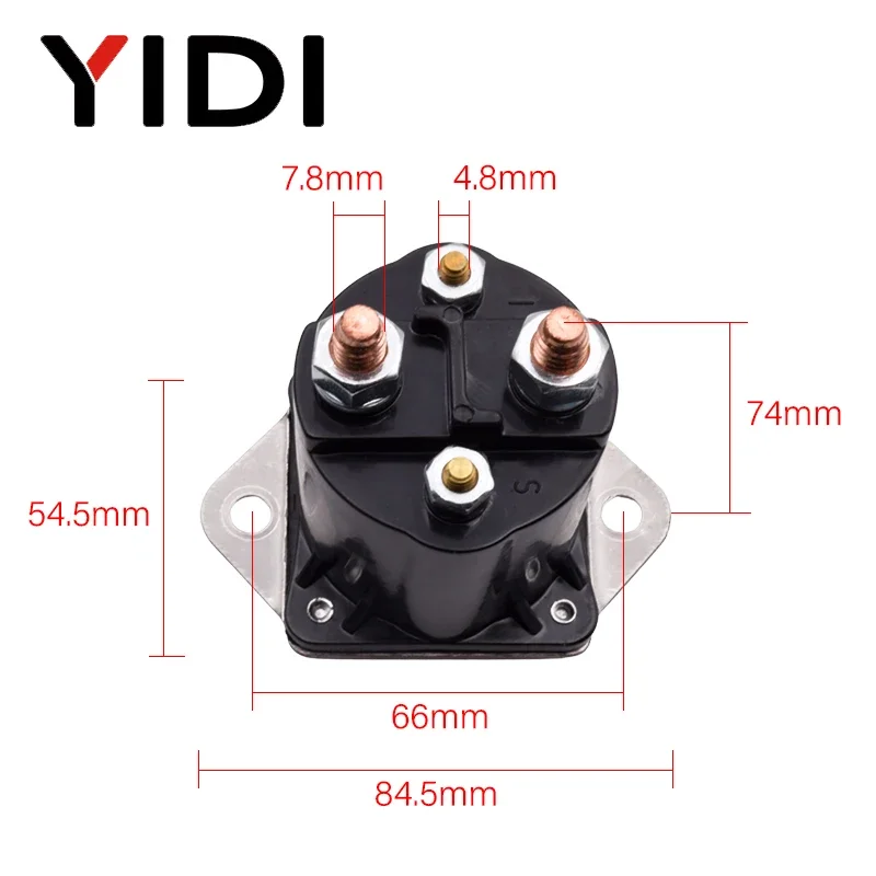 High Power 150A Gas Golf Carts Club Car 12V DC Auto Replacement Parts Motor Protection Starter Solenoid Relay 4 Terminals Switch