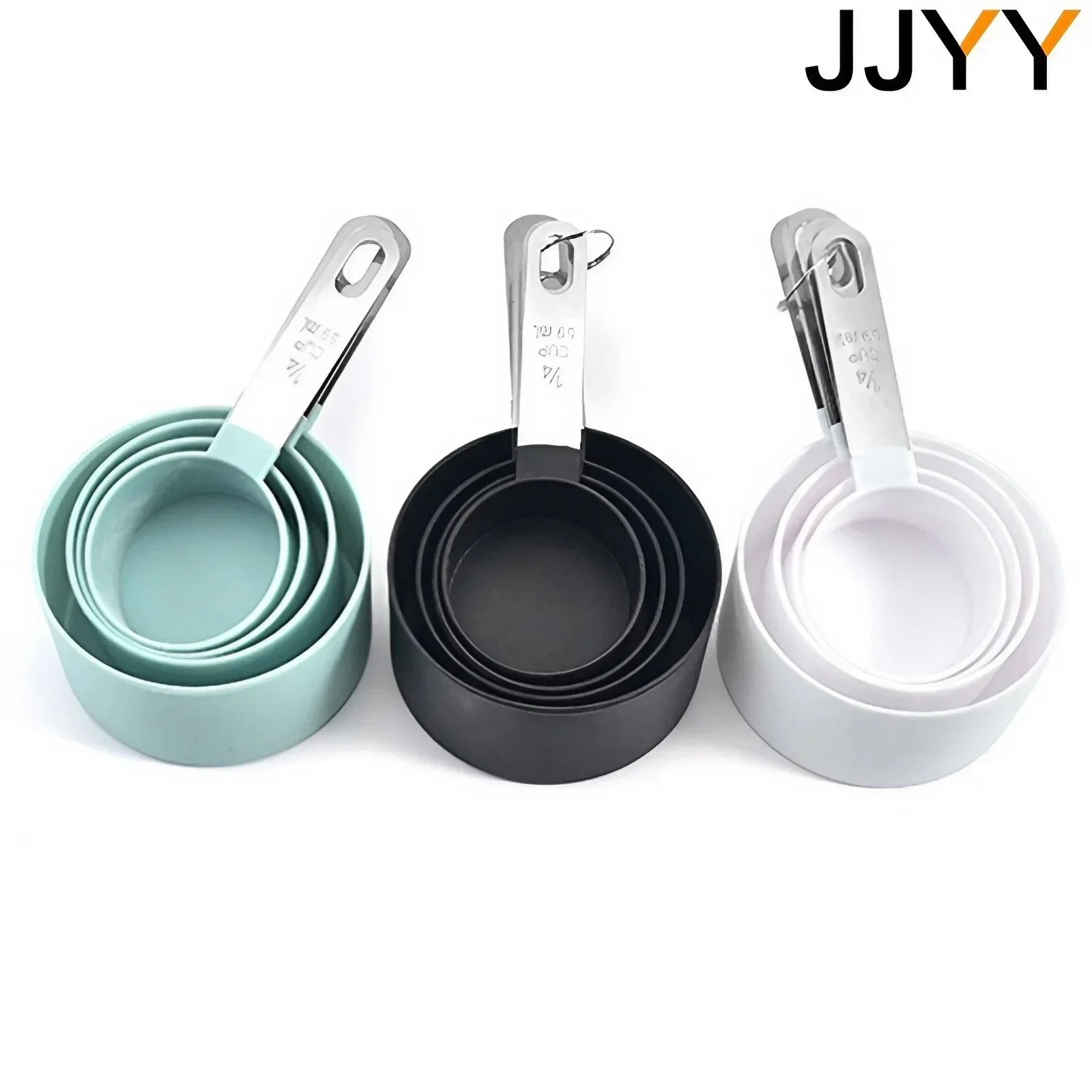 4PCS Stainless Steel Measuring Cups and Spoons Set for Baking Cooking Kitchen Utensils Accessories Tools
