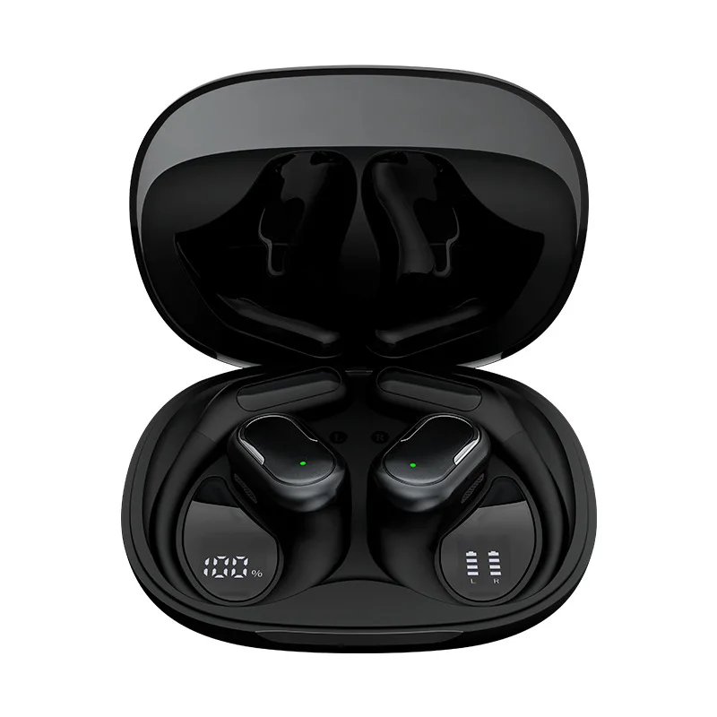 

ENC call noise reduction OWS open ear hanging wireless headset long battery life digital gas conduction bluetooth headset