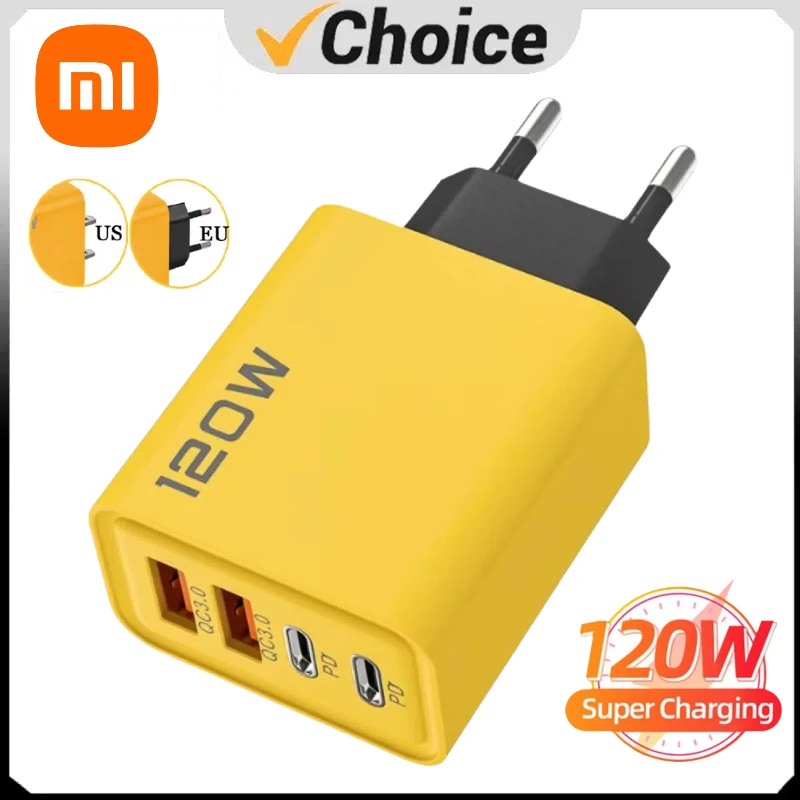 Xiaomi 120W USB Fast Charger for Samsung 14 13 12 11 10 Ultra Redmi Note 12T 13 Pro Turbo Quick Charge Type C USB Charging Cable