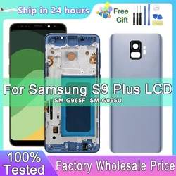 100% Tested New TFT For Samsung S9 Plus G965 G965F G965U LCD Display Touch Screen With Frame For Galaxy S9+ Display Replacement