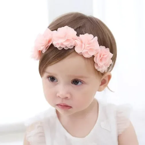 Baby Girl Headband Clothes Band Flower Newborn Floral Headwear Headwrap Hairband Children Toddler Infant Hair Accessories