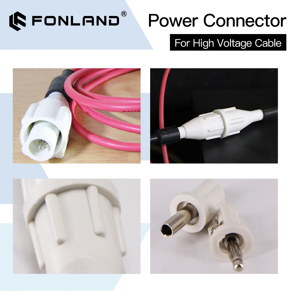 

FONLAND High Electricity Adapte Laser Power Connector for High Voltage Cable For CO2 Laser Tube