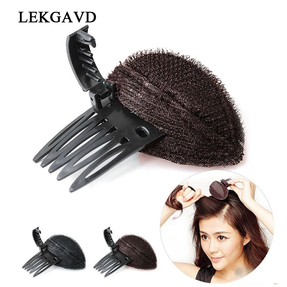 Forehead Hair Volume Fluffy Puff Sponge Pad Clip Comb Insert Base Diy Styling Women Girls Hair Accessories