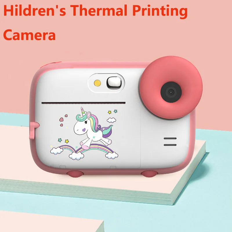 

New Children's Camera Real-Time Printing Once Imaging Inkless Thermal Paper Black And White Printing Camera With Printing Paper