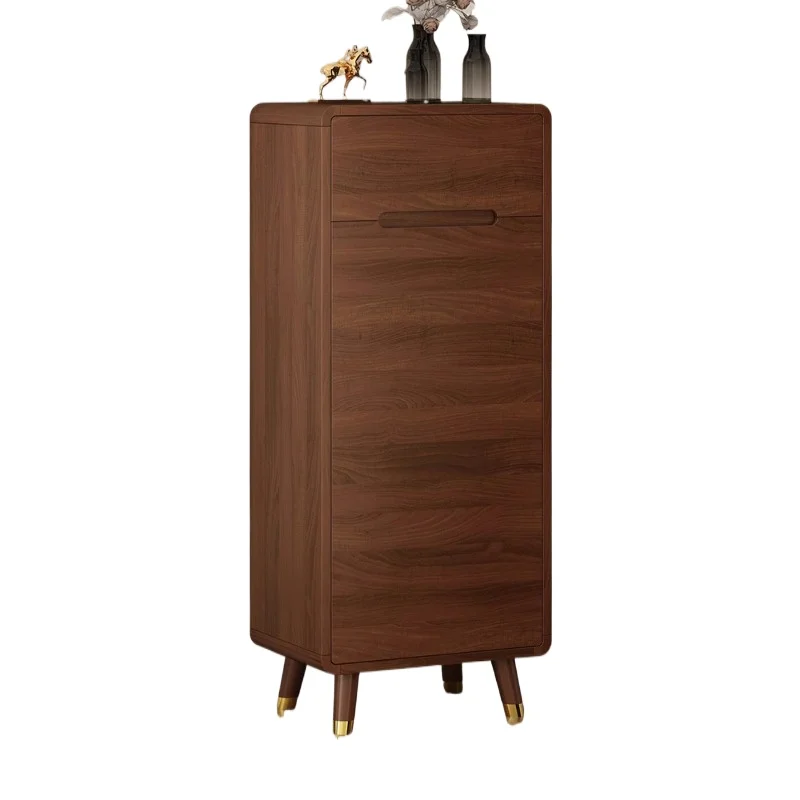 Armario de zapatos para el hogar, entrada de madera maciza, entrada china, almacenamiento de apartamento pequeño, moderno y simple, Vestíbulo estrecho