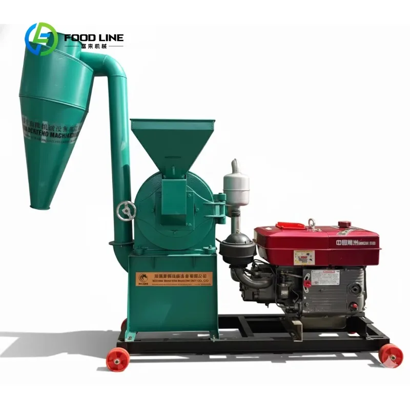 Customized Fully Automatic High Efficiency Corn Maize Flour Mill Claw Type Grain Grinding Machine Engine/Motor for Animal Feed