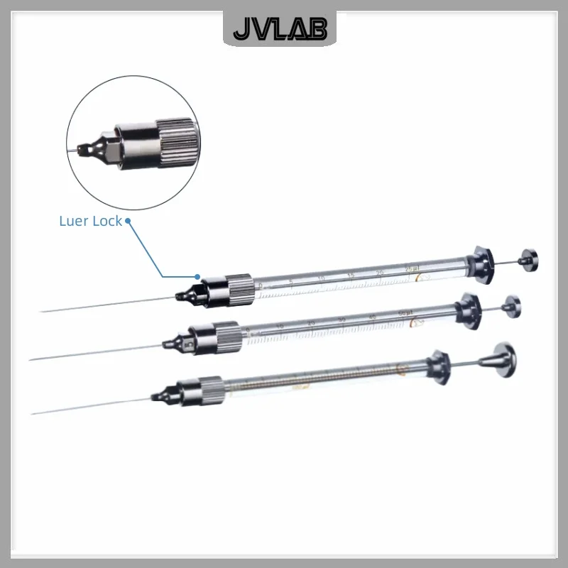 

Microsampler Microliter Syringes Micro-injector Syringe For GC HPLC Injection Luer Lock Removable Needle 25 50 100 250 500uL