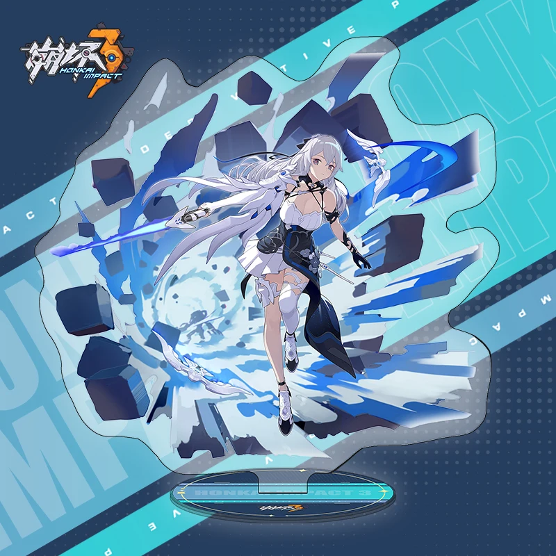 

Anime Honkai Impact 3 Bronya Zaychik Cosplay Ornament Acrylic Accessorie Mascot Standing Sign Birthday Xmas Gift Decoration