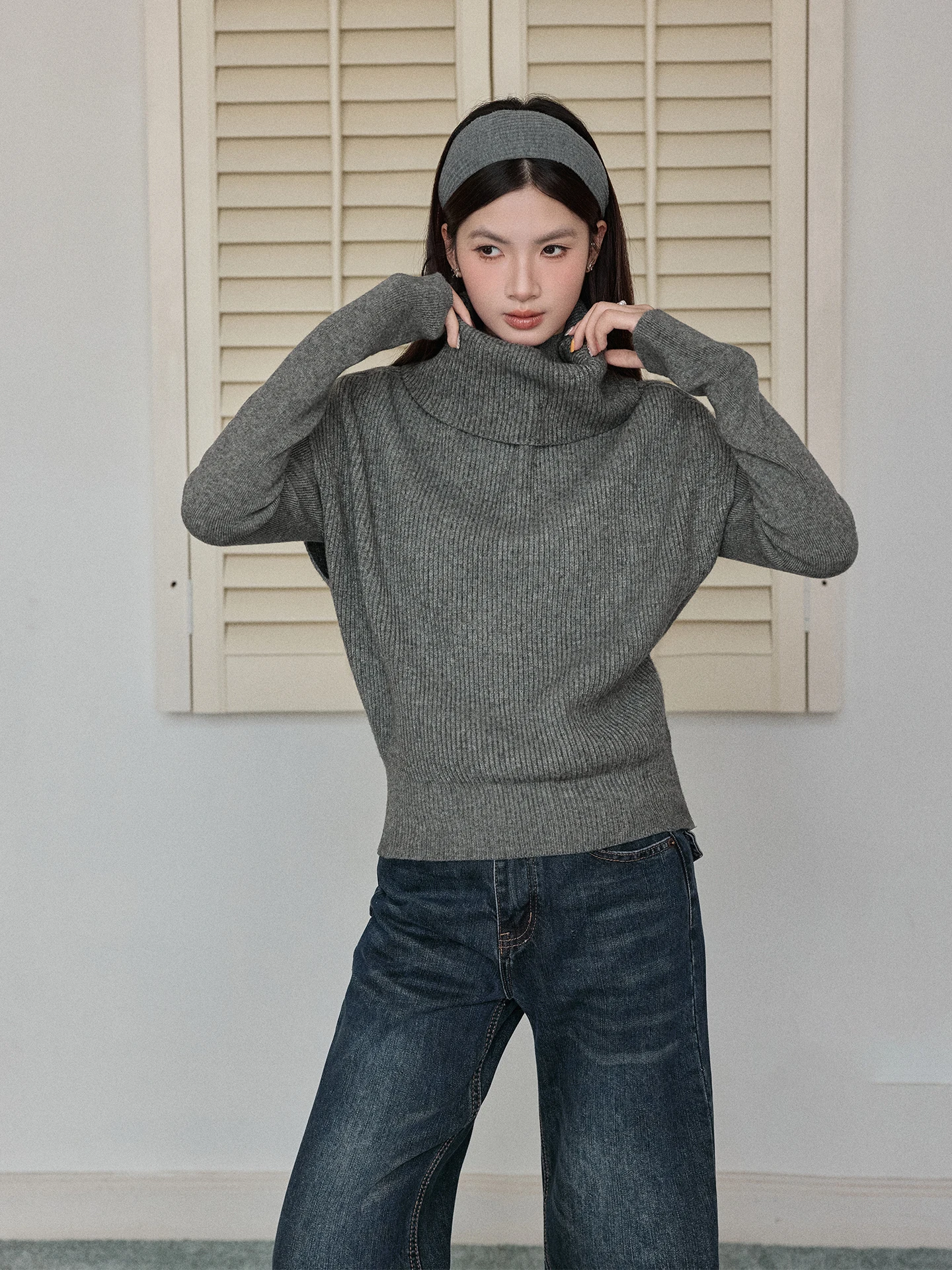 

Soft Cozy Long Sve Knitted Sweater Women's Slim Fit Korean Sle Autumn Winter New Arrival Sweet Sle Top for Young Girls