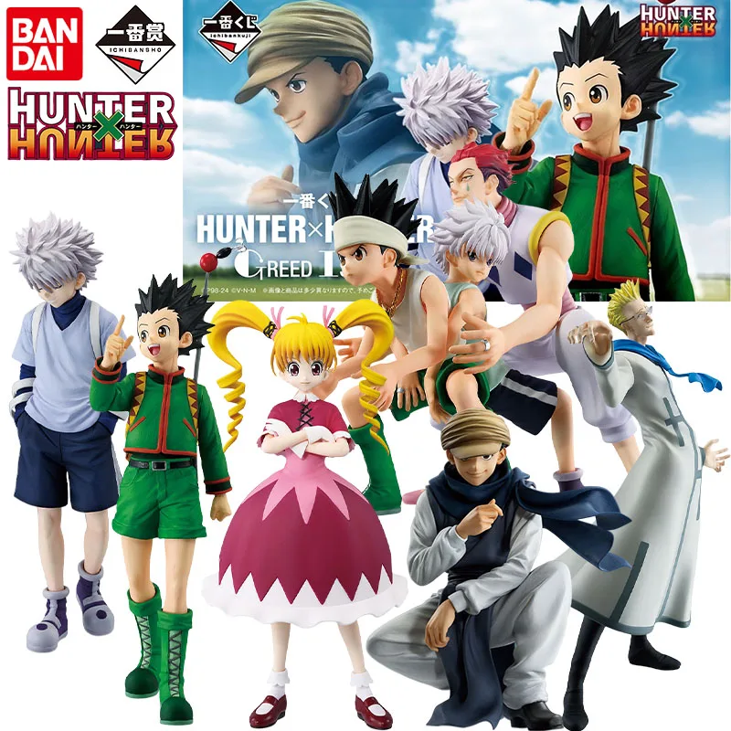 Bandai Genuine Ichiban HUNTER×HUNTER GREED ISLAND Anime Figure GON FREECSS Genthru Action Toys Boys Girls Gift Collectible Model