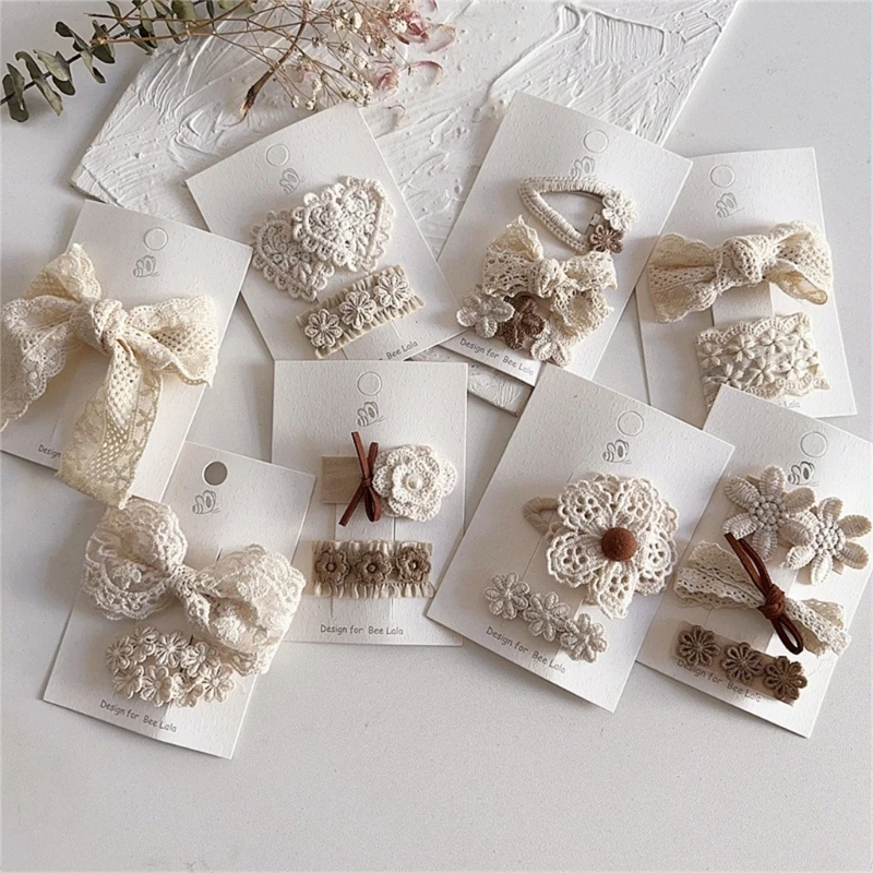Kids Fabric Cloth Hairpin Flower Hair Barrettes Baby Girls Hair Adorments image 2