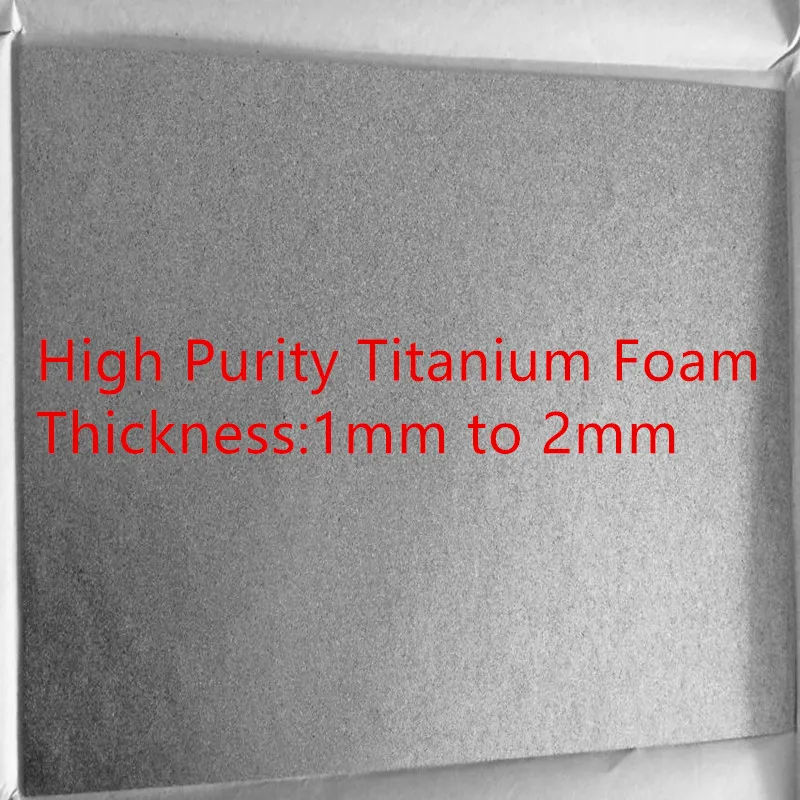 Titanium foam Catalytic foamed titanium Porous foamed metal titanium 1.0 2.0mm foamed titanium small size