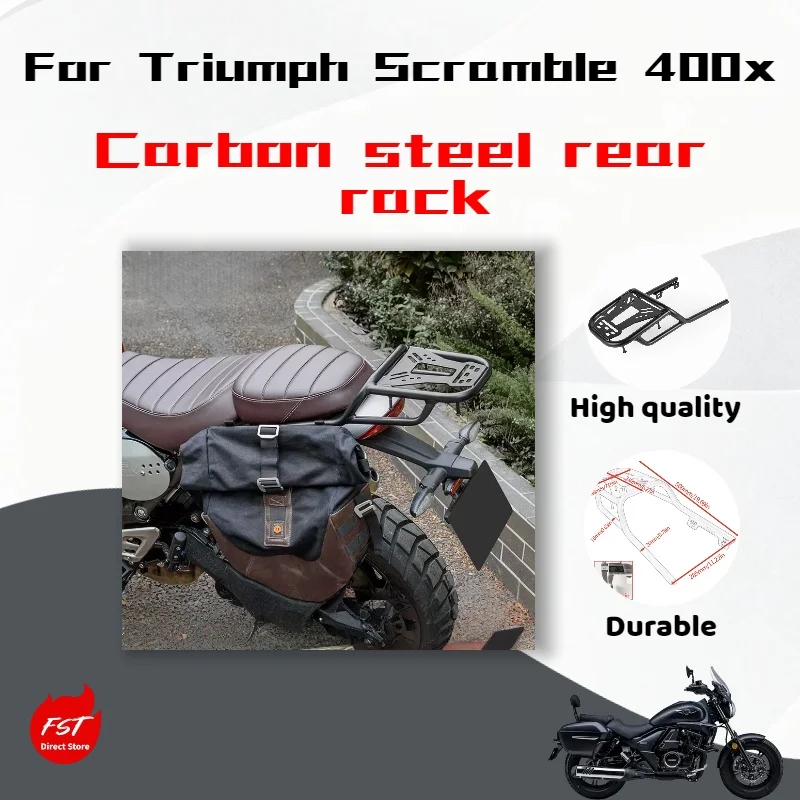 

For Triumph Speed 400 modified Scrambler 400X rear rack, tail rack, luggage rack