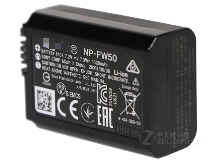 Original NP-FW50 SONY/ ILCE-3000 A5000 A5100 A6000 camera battery