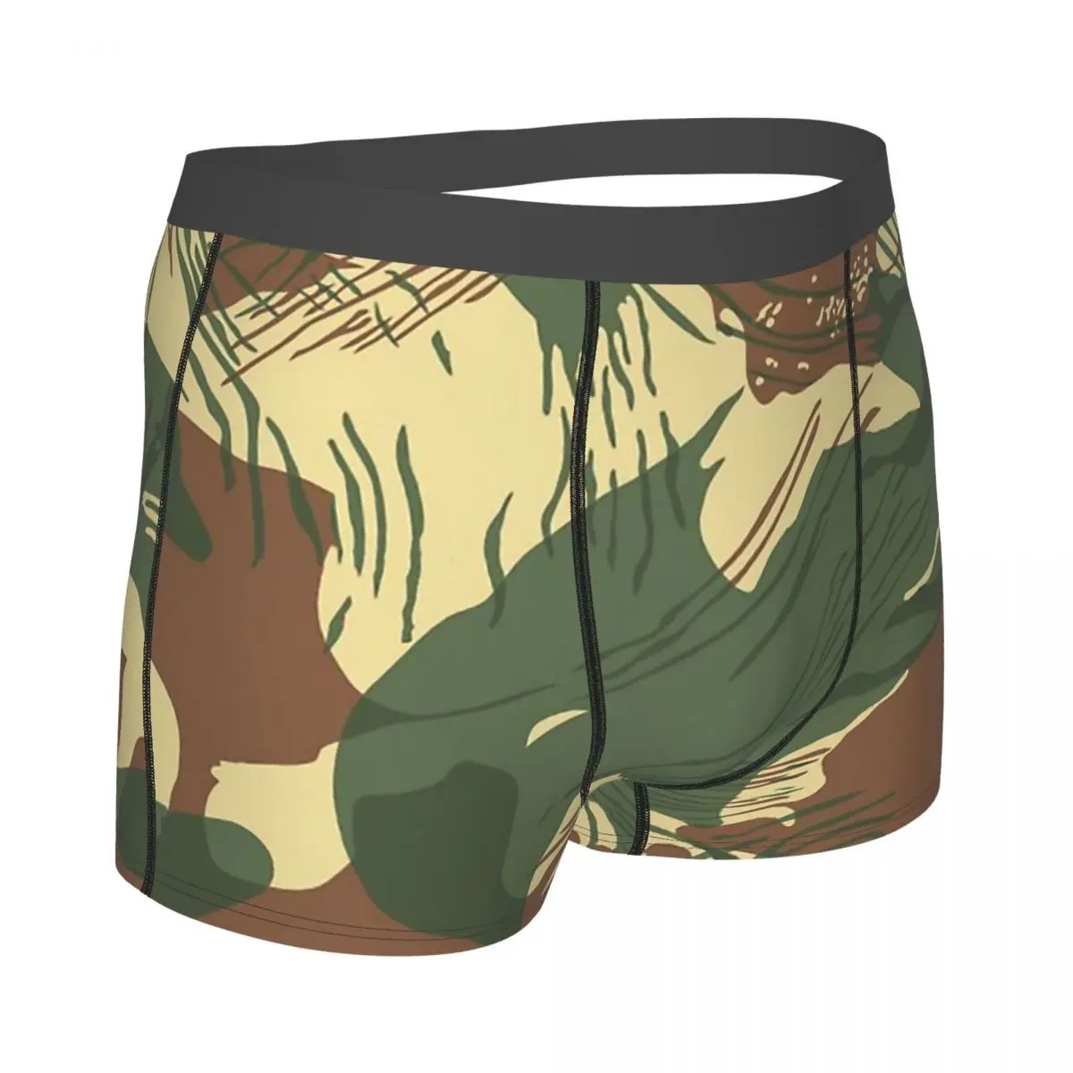 Camouflage Army Underpants Cotton Panties Man Underwear Sexy Rhodesian Brush Stroke Camouflage Shorts Briefs