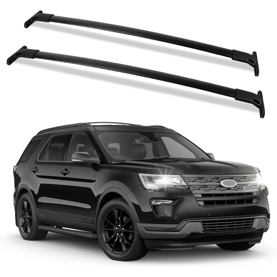 

Поперечины багажника на крышу, совместимые с автомобилем Explorer 20162019, грузовые багажники на крышу, поперечины, багаж на крышу, каяки, велосипеды, сноуборд