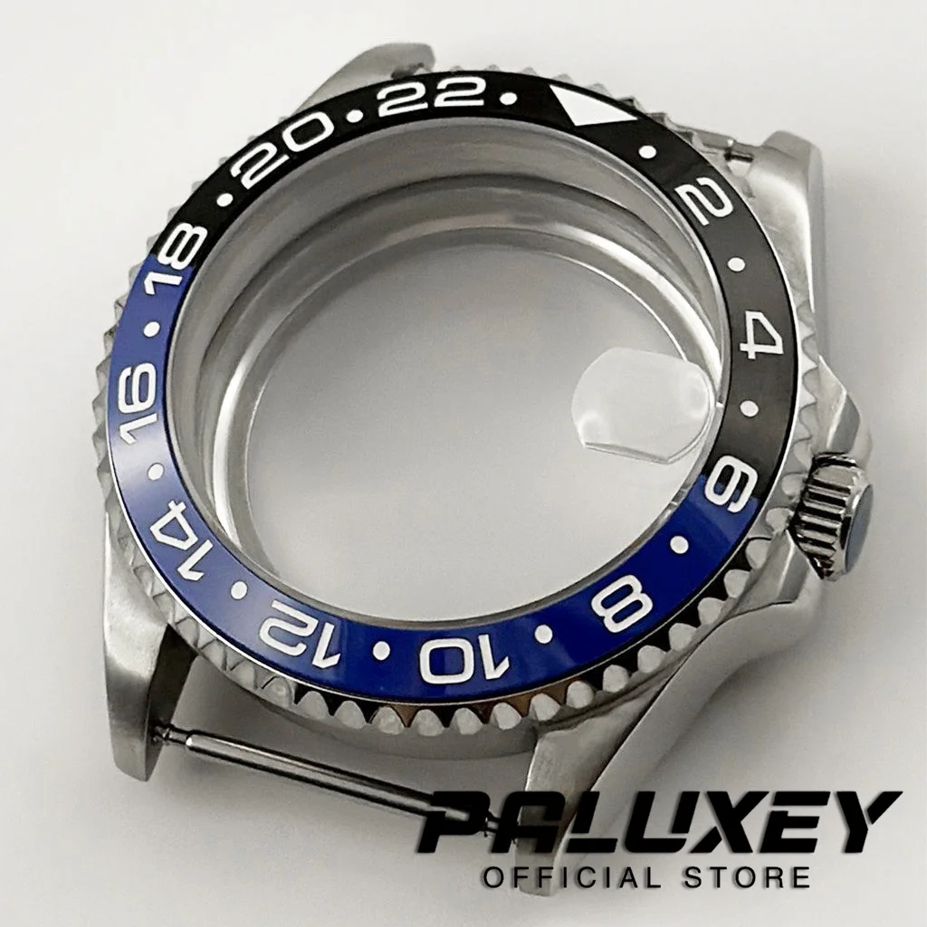 

NH35 38 мм SUB GMT Черный Синий Керамическая вставка Корпус для часов Подходит для NH34 NH35 NH36 NH38 ETA 2824 PT5000 Часы с механизмом из нержавеющей стали