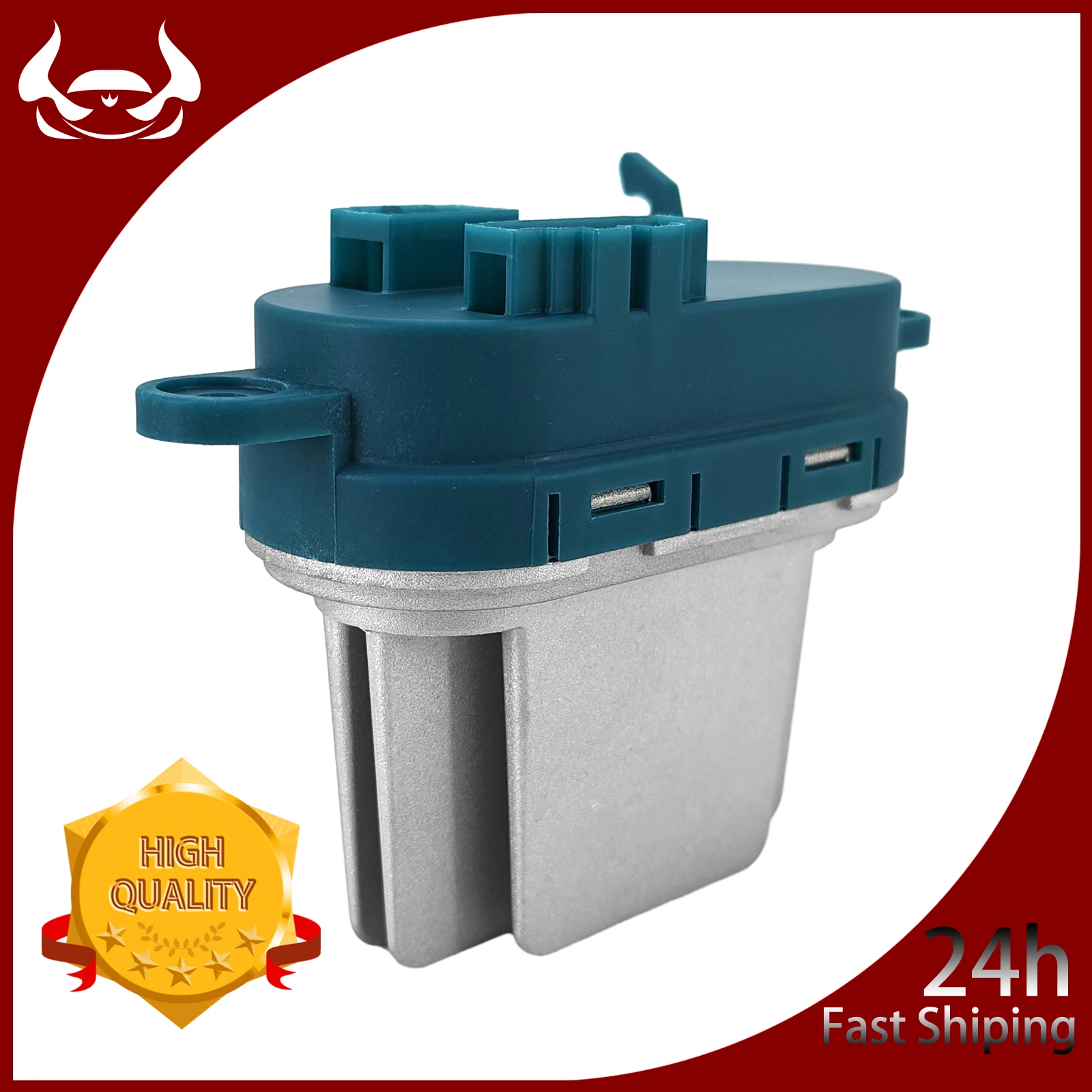 AC Heater Blower Resistor 7L0907521 Compatible With Volkswagen Touareg Audi Q7 Cayenne Fix Dead Fan Speed Controller
