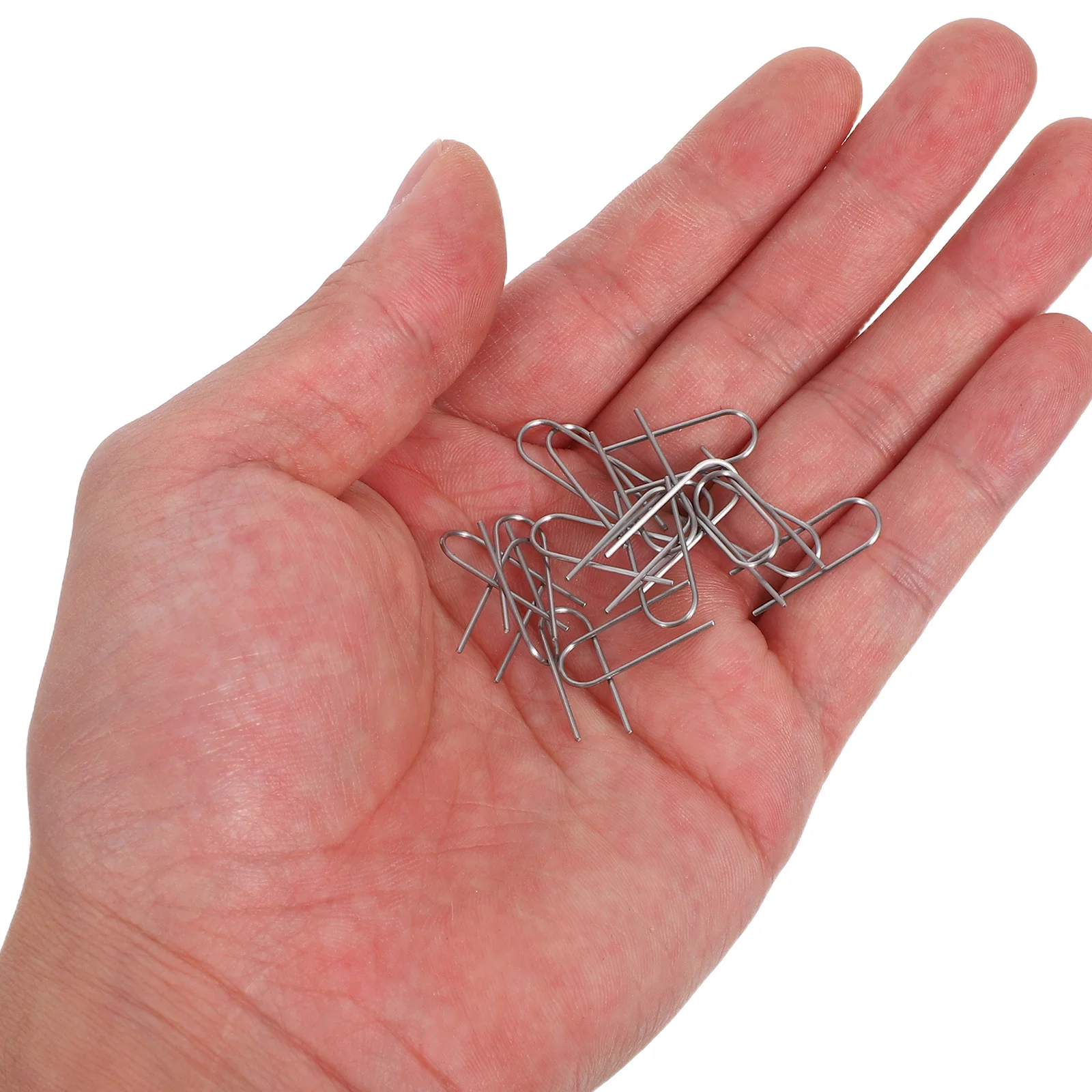 

60pcs High Temperature Nichrome Wire Jump Rings U Shaped Hanger Hooks For Jewelry Making Ceramic Glass Craft Projects With