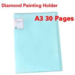 New Storage File Folder A3 30 Pages Diamond Painting Transparent Album Book Cover Large Photo Album Book Diamond Painting Holder
