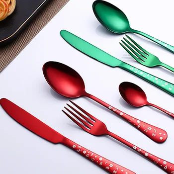 Christmas Tree Stainless Steel Flatware 4