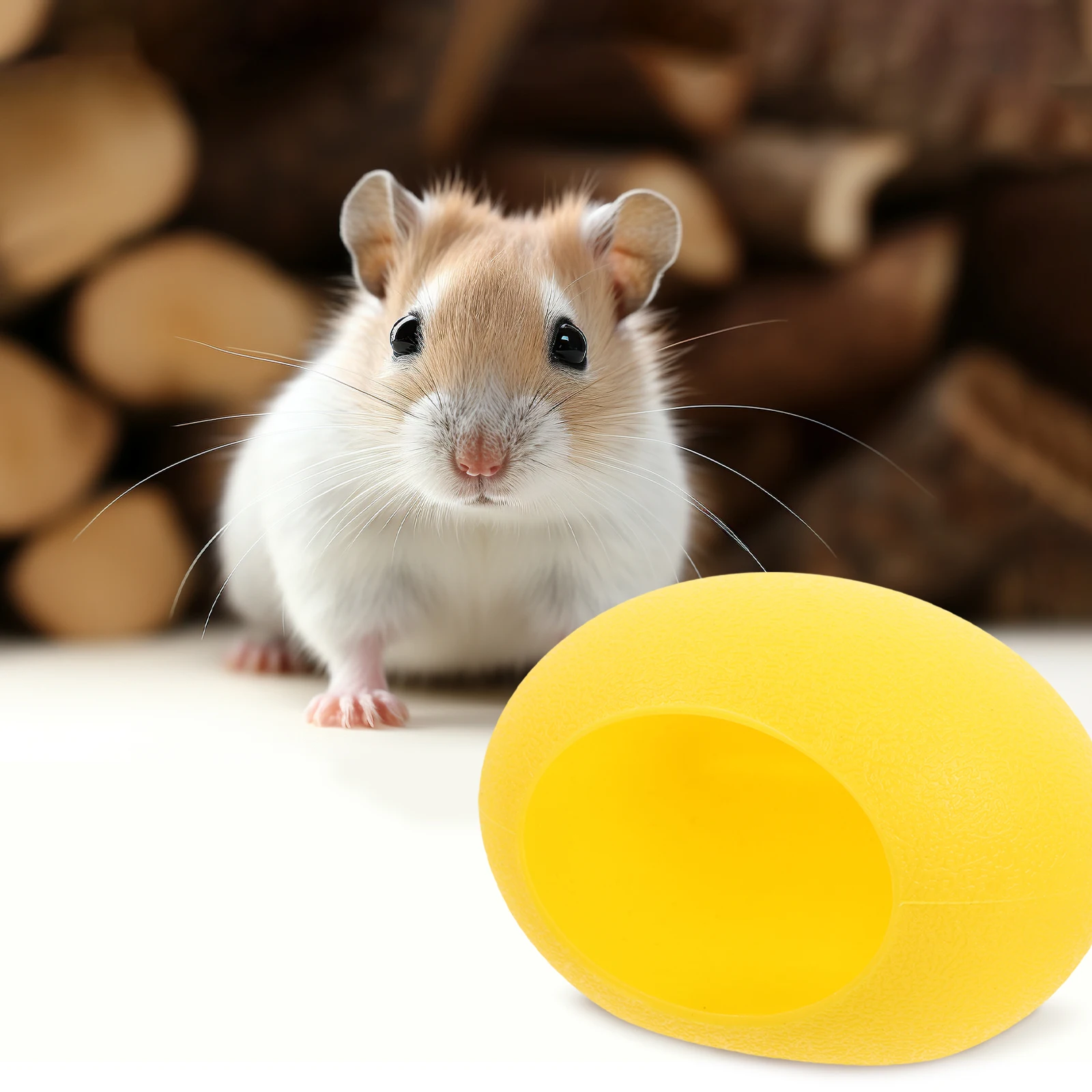 لطيف الكرتون الهامستر السرير البيض على شكل مخبأ الحيوانات الصغيرة عش النوم قفص الهامستر الديكور مخبأ الحيوانات الصغيرة