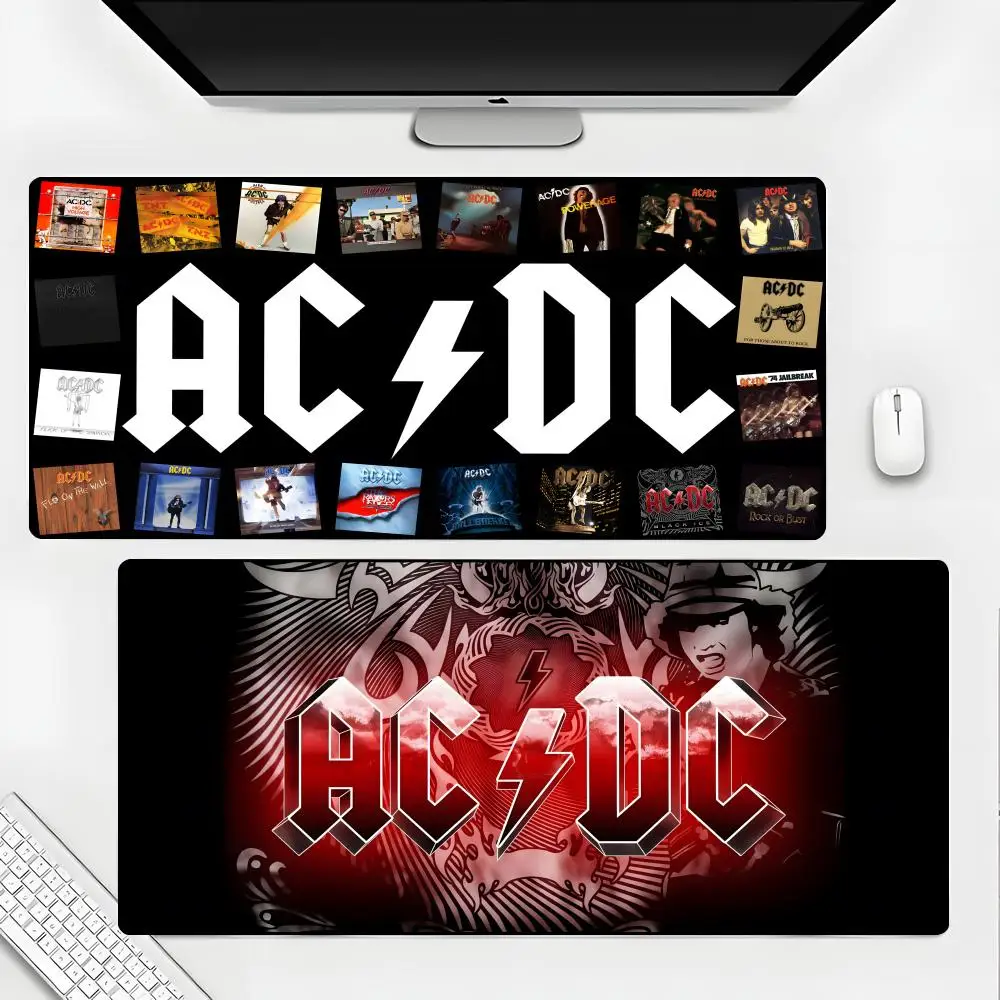 

A-ACDC Rock Band Mouse Pad Rubber Mat Laptop Xxl Mousepad Notebook Gamer Computer Table Gaming Accessories