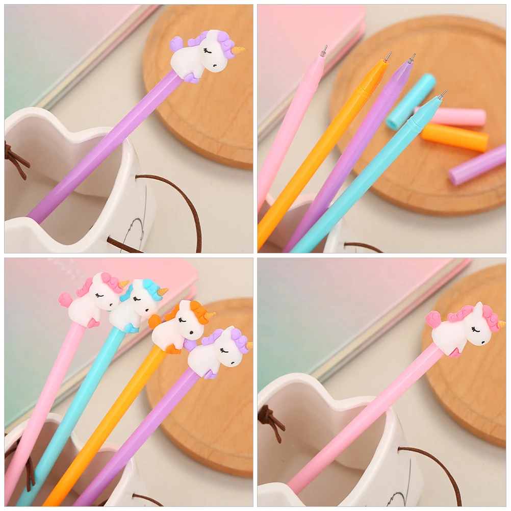 16Pcs Gel Pen Neutral Type Cartoon Design Smooth Writing Ergonomic Grip Portable Stationery Suitable for Study Office