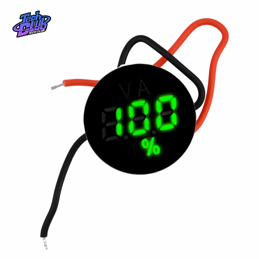 

Digital Voltmeter DC 0-150V Led Voltage Monitor Tester 2S 3S 4S 7S Lithium Battery Power Indicator With Alarm For Car Tool