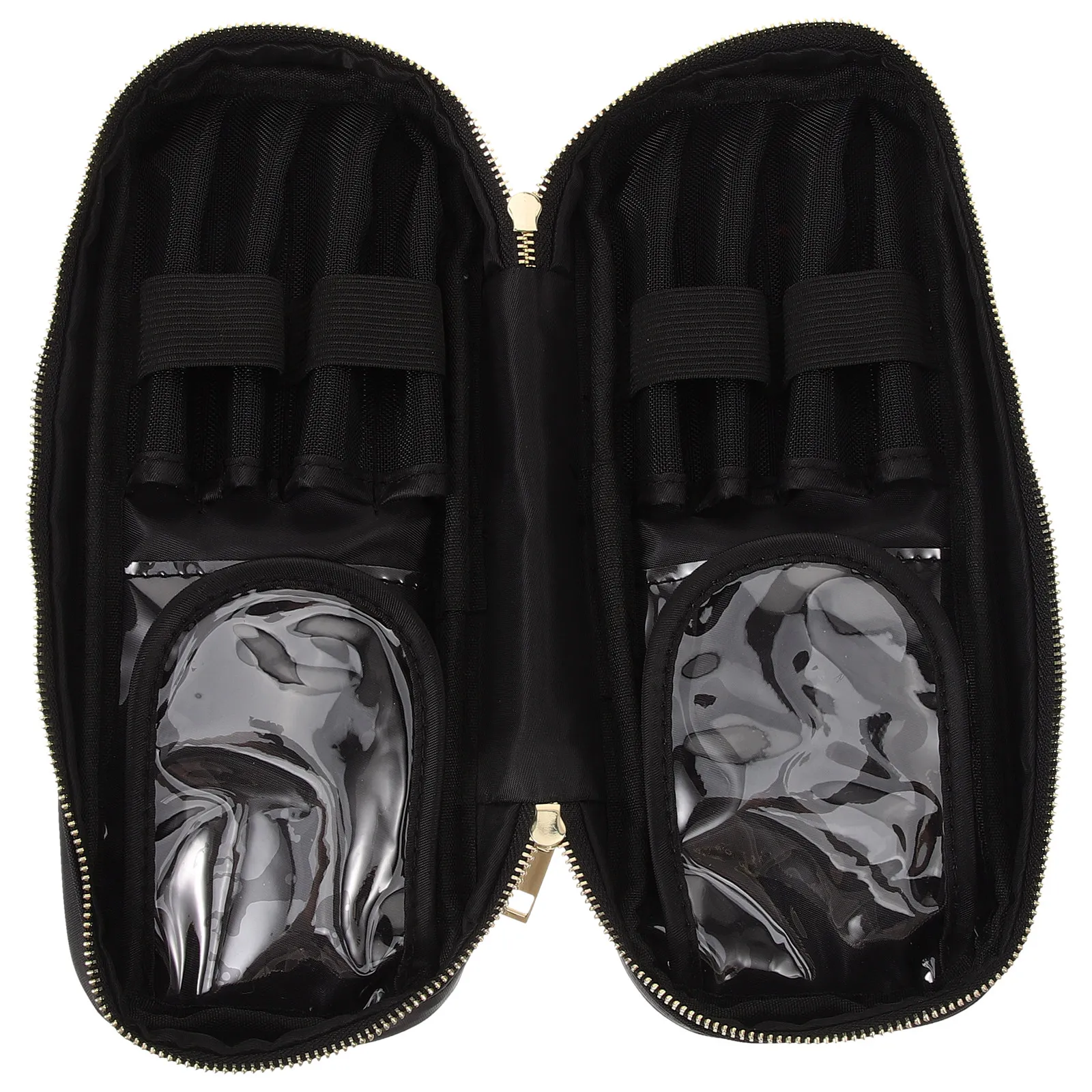 

Lightweight Portable Makeup Brush Bag Oxford Cloth Small Size Travel Makeup Brush Organizer Zipper Pouch Storage Case for Women