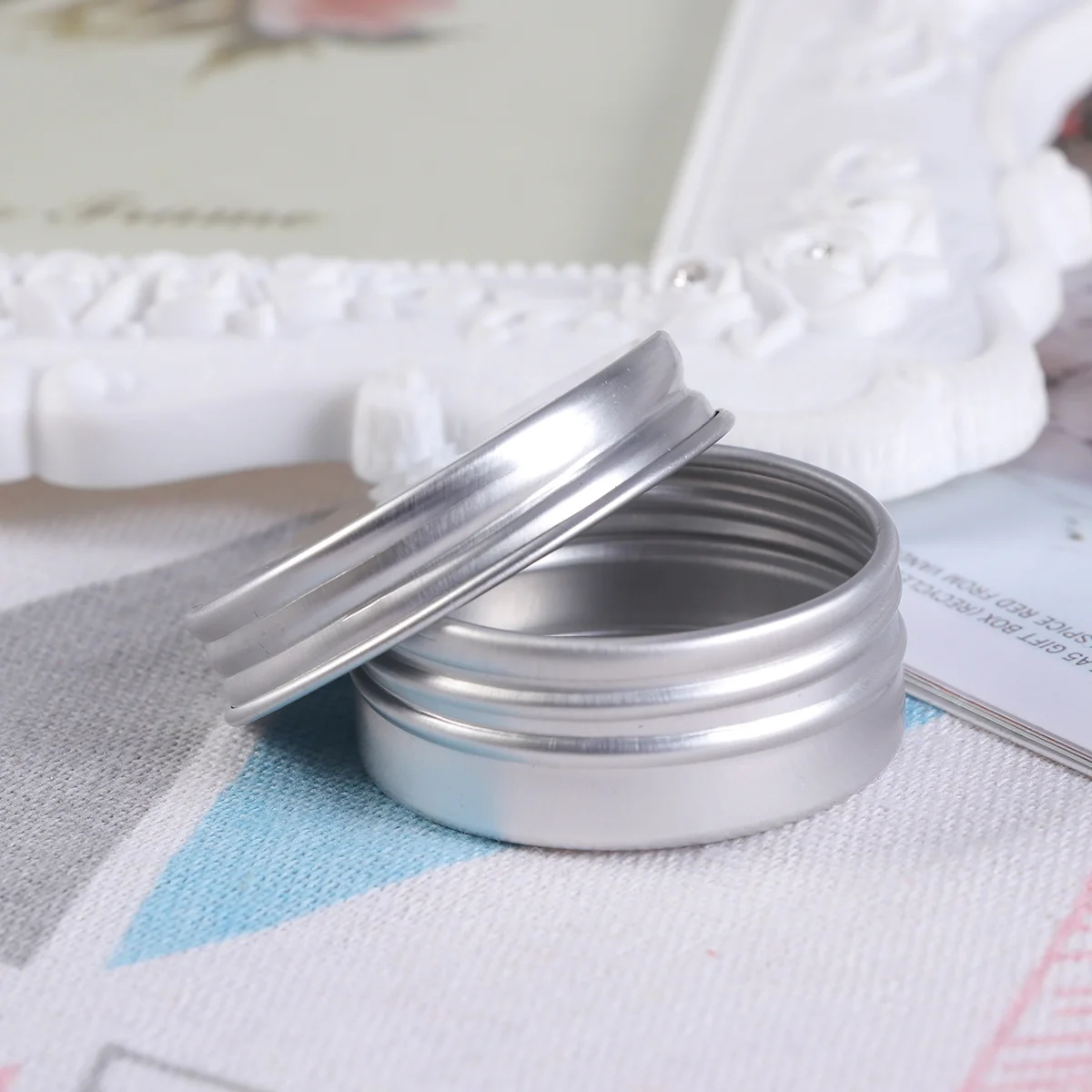 Tarro redondo de aluminio de 15ml, contenedor de viaje a prueba de fugas sin costuras, bote de crema vacío para maquillaje, bálsamo labial, loción para sombra de ojos