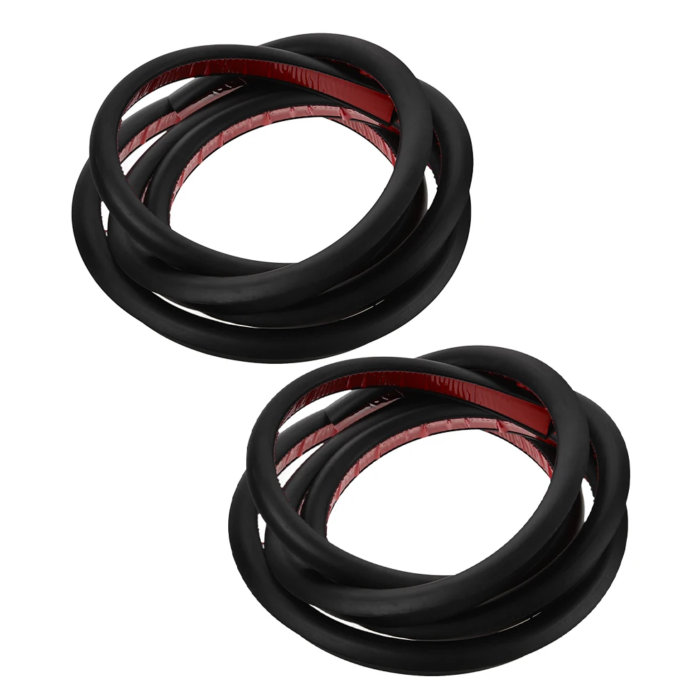 

2 Pcs Water Guide Strip Car Weather Auto Door Seal Adhesive Tape Sealant Rubber