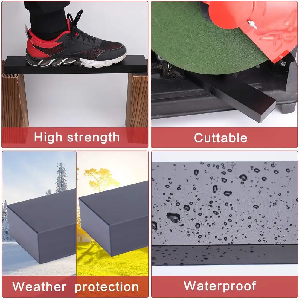 POM Handrail Connector Extension Fitting HT10 HL10 HT14 Flat Handrails 4Pack
