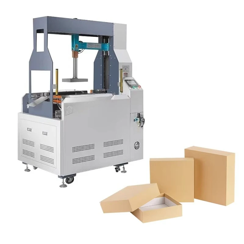 High Stability Semi-automatic Rigid Box Forming Machine Perfume Rigid Box Wrapping Making Machine