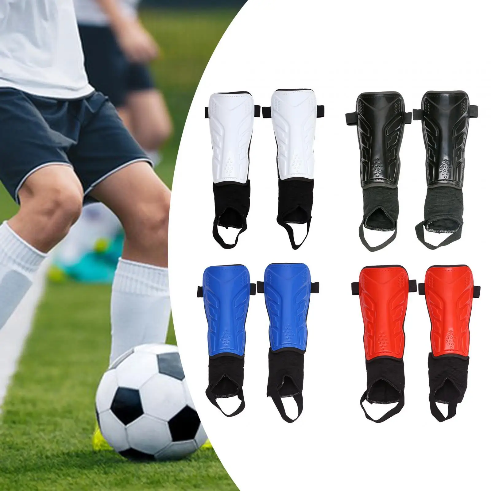 

2x Soccer Shin Guards Shin Protection Shockproof Accessories Comfortable