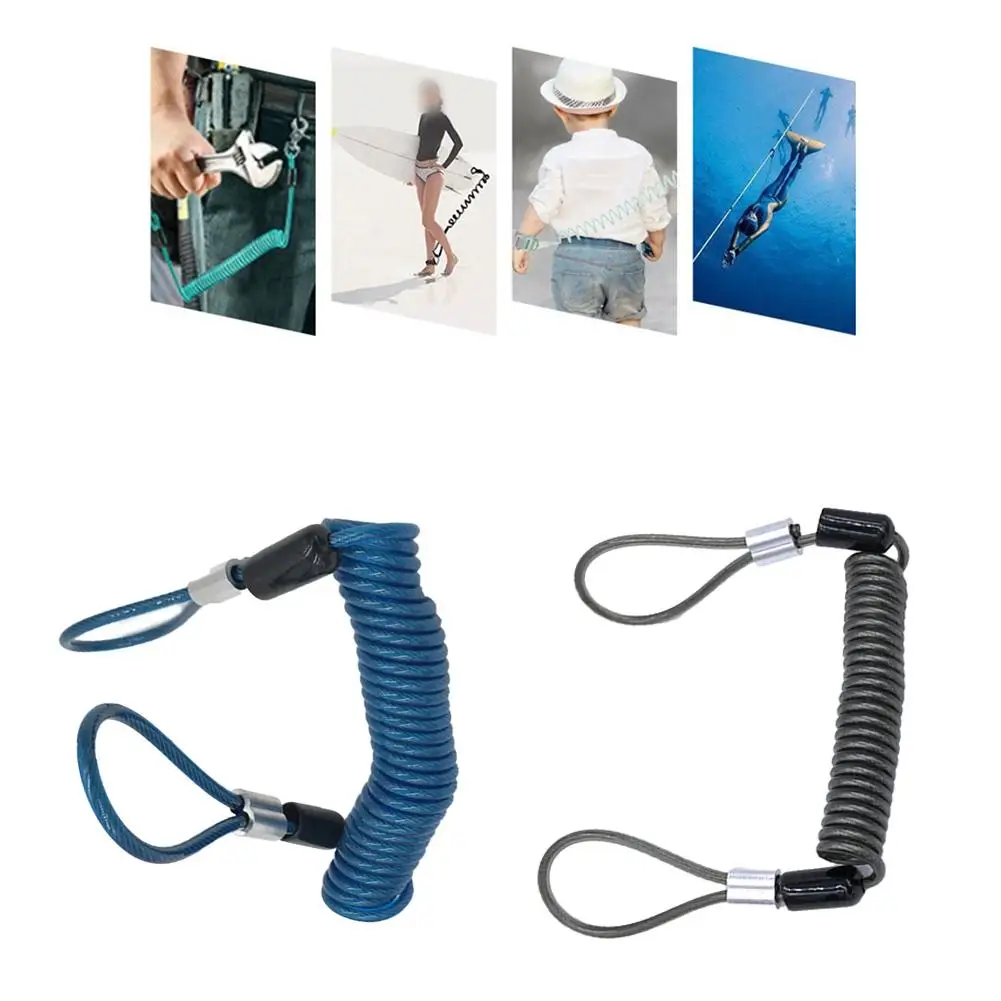 Bike Spring Cable Lock Anti-Theft Rope Computer Lock Anti-loss Wire Rope 1.2-2m Bicycle Accessories