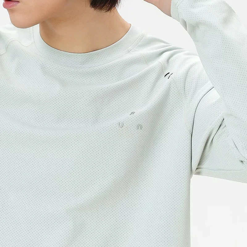 Men's Minimalist Slim-Fit Athletic Pullover – Breathable Long Sleeve Top for Gym, Outdoor & Casual Wear image 2